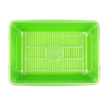 The pearl of pearl deep with a grid, 38.5 x 26 x 9 cm, green-2