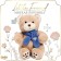 Soft toy "Little Friend", Bear with a blue scarf