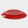 Plate ceramic dessert shade "red peas", d = 19 cm, red color