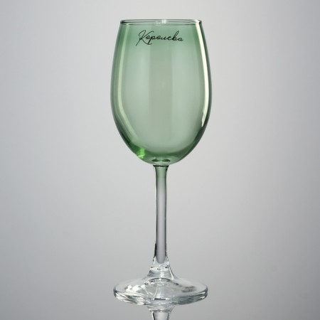 Glass for the wine "Queen", 360 ml, green-1