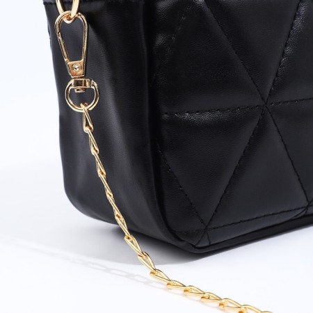 Bag Cross-Bodi with a zipper, black color-4