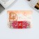 Hair hair clip "Wendy" 9 cm, silver-red