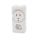 RS rosette/euro double for electric stove 32 a/16 A, 250 V, 2P+re (OS) White Rexant