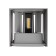 LED LED wall-mounted FSD-004, 6 W, 450 lm, 3000k, IP54, 220 V, metal, gray