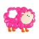 A set of rattles "lamb and butterfly", 2 pcs, baby