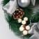 New Year's Wreath D-24 cm "Blocking Festival" Bows balls