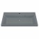 Sink uperwood Classic quartz 90 cm, quartz, gray matte, platinum