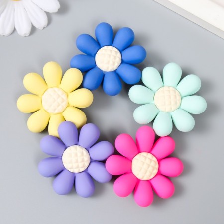Busina for creativity plastic "Sunflower" Bright matte mix 1.3x4x4 cm