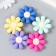 Busina for creativity plastic "Sunflower" Bright matte mix 1.3x4x4 cm