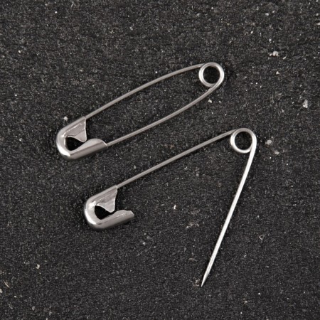 English pins, 28 mm, 100 pcs, silver color-1