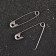English pins, 28 mm, 100 pcs, silver color