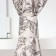 A set of curtains d/kitchen with sequences of Ethel "Black Flowers" 149x180 cm - 2 pcs