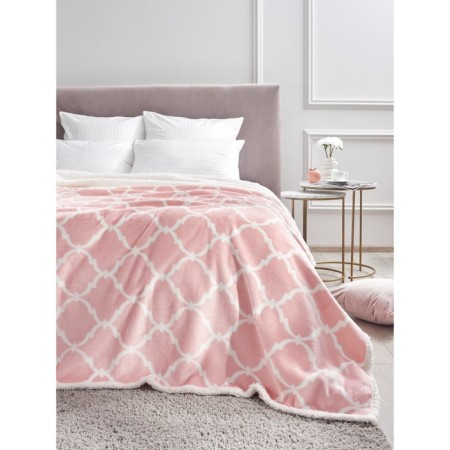 Pink Dreams plaid, size 150x200 cm, monogram, pink-1