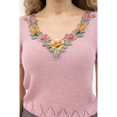 Female jumper, size 42, pink color-9