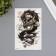 Tattoo on the body color "Cloudy black dragon" 12x19 cm