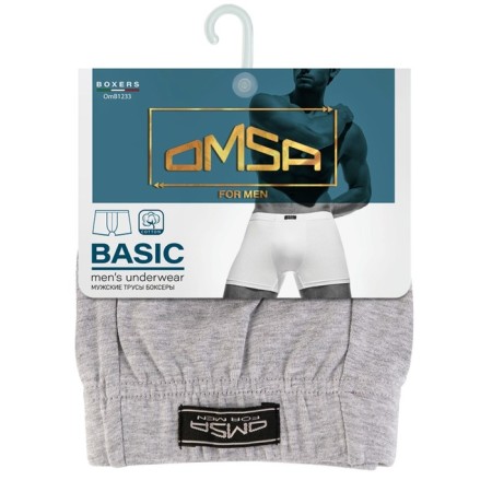 Men's Boxers Omsa 1233, size 56, color Grigio Melange-2