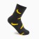 Women's terry socks "bananas", gray color, size 23-25