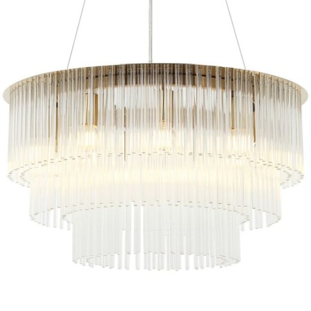 Suspended chandelier Imposio 9xe14 40W, size 60x60x45-150 cm, bronze color-1