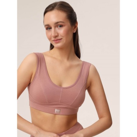 Top female supporting on the wide straps of Mirey, size 48, pink color-3