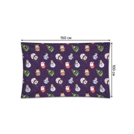 Decorative panel with photo printing "Toy to the Christmas tree", horizontal, size 100x150 cm-1