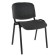 Stool "iso", the frame is black, the upholstery is gray