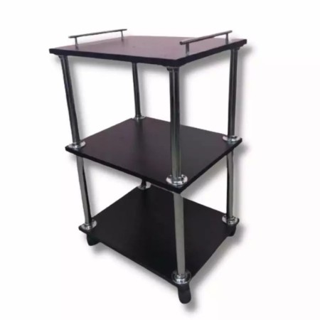 Cosmetological trolley, size 65 × 45 × 35 cm, black color