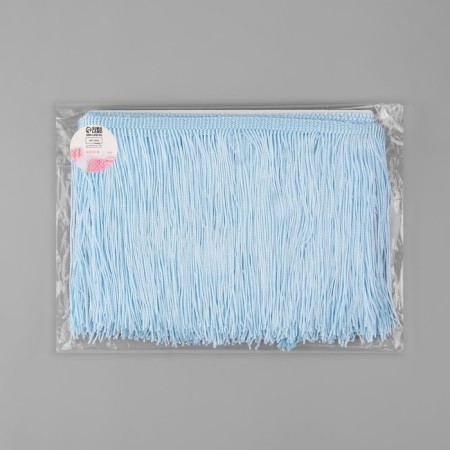 Decorative braid "Furrm", 15 cm, 5 ± 0.5 m, the color of the sky blue-1