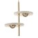 Bayerlux lamp "Imon" 32W LED gold 28x19.5x35cm