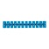 Klement screw block KV-12 4-12, current 16 A, polypropylene blue rexant (10 pcs.