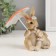 Polystone souvenir "Cute bunnies under an umbrella" 12x9.5x14.5 cm