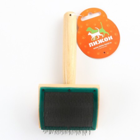 Brush - a three -row wooden packer, base 76 x 56 mm-4