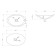 ABBER STEIN AS2606 sink, invoice, 605x380x145 mm, artificial stone, white