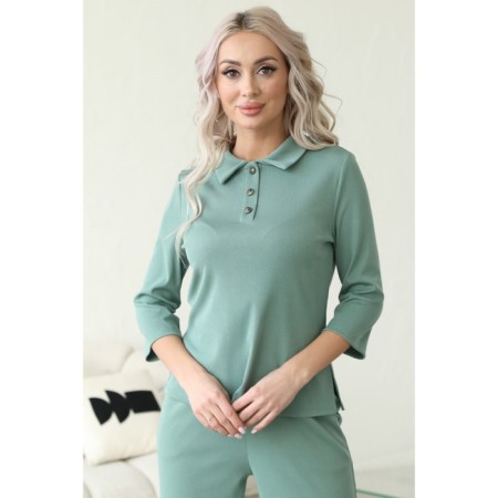 Female suit, size 46, mint color-11