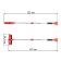 Snow brush with a scraper Skyway, 76-112 cm, with a telescopic handle S07801008