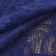 Lace elastic fabric "Pacific Tail", 180 mm × 2.7 ± 0.5 m, dark blue color