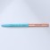Metal pen with a rotary mechanism “Best in the world!”, Blue pasta 1.0 mm