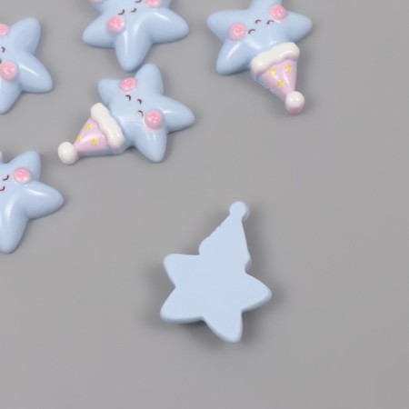 Decor for creativity plastic "Asterisk in the cap" set 6 Sh 2.7x2.5x0.8 cm-1