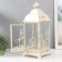 Summary Metal, glass "Lantern-Blooming Garden" Nr 2 pcs D-9, 14 cm white 18x18x48 cm