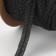Non -woven ribbon, threaded, reinforced, 10 mm, 100 m, black color