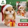 New Year's toy made of wool "New Year! Rabbit with a gift "