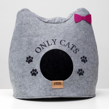 Animal house from the felt "Ushastik Only Cats", 46 x 46 x 43 cm-5