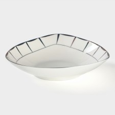Porcelain serving “Aurora”, 500 ml, d = 19 cm, white color