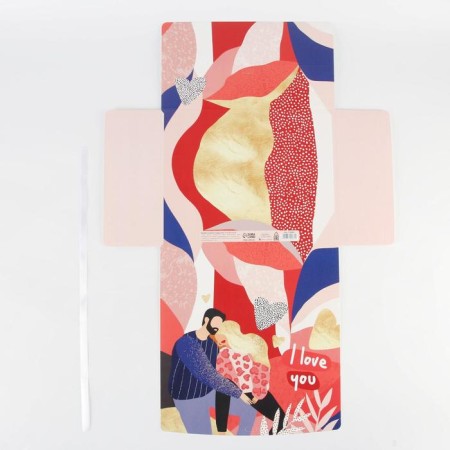 Gift folding box, packaging, "I love you", 31 x 24.5 x 8 cm-3