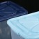 Commercial storage box with a lid, on wheels, 60 × 40 × 30 cm, color mix