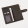 Women's wallet on the button, khaki color