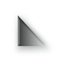 Mirror tiles with fake 10 mm, triangle 15 x 15 cm, silver EvoForm