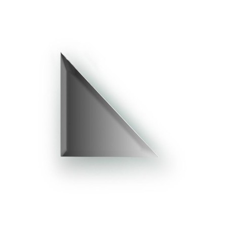 Mirror tiles with fake 10 mm, triangle 15 x 15 cm, silver EvoForm
