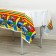 The single tablecloth “Happy Birthday”, cars, 180x137 cm