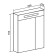 Bathroom mirror "Parma 60" 15.6 x 60 x 75 cm