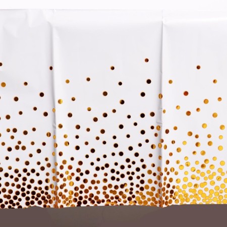 The tablecloth "Confetti" 137 × 183 cm, the color is white-2